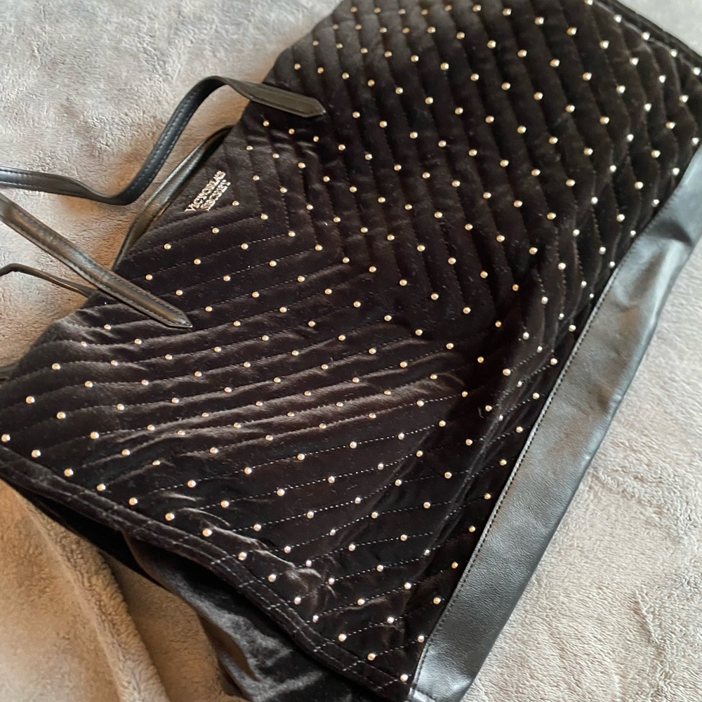Victoria's Secret Black Quilted Bag